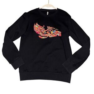 SIA Collective Vultr Crewneck sweatshirt in black and multi sz Small